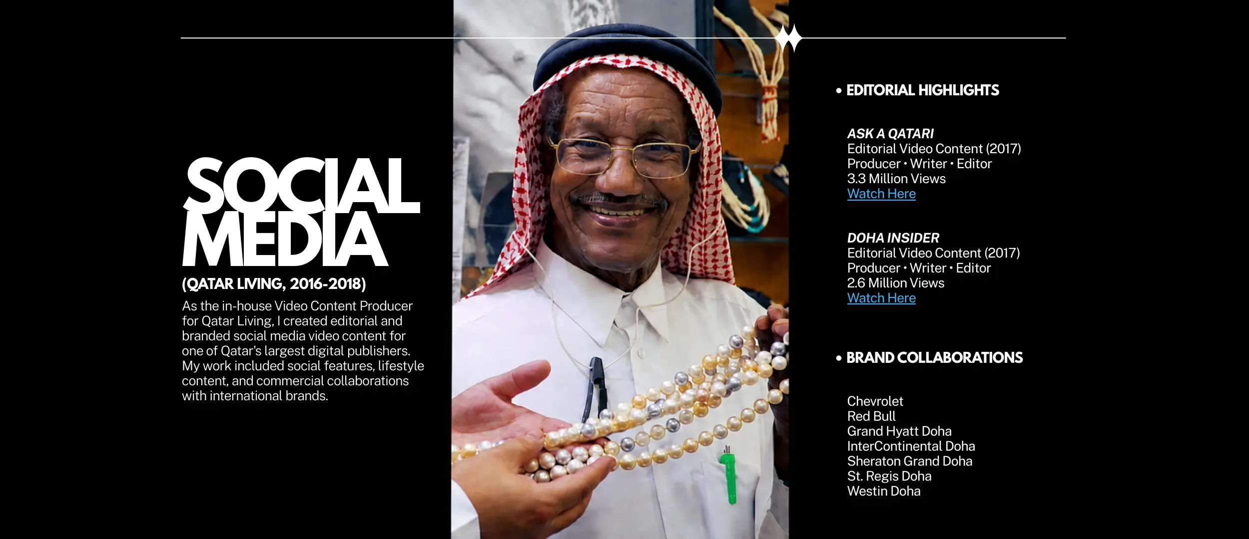 Social media editorial highlights and brand collaborations