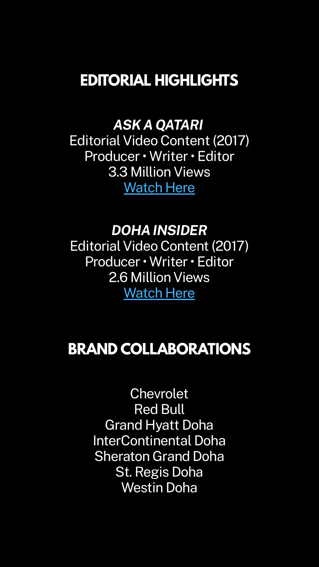 Social media editorial highlights and brand collaborations